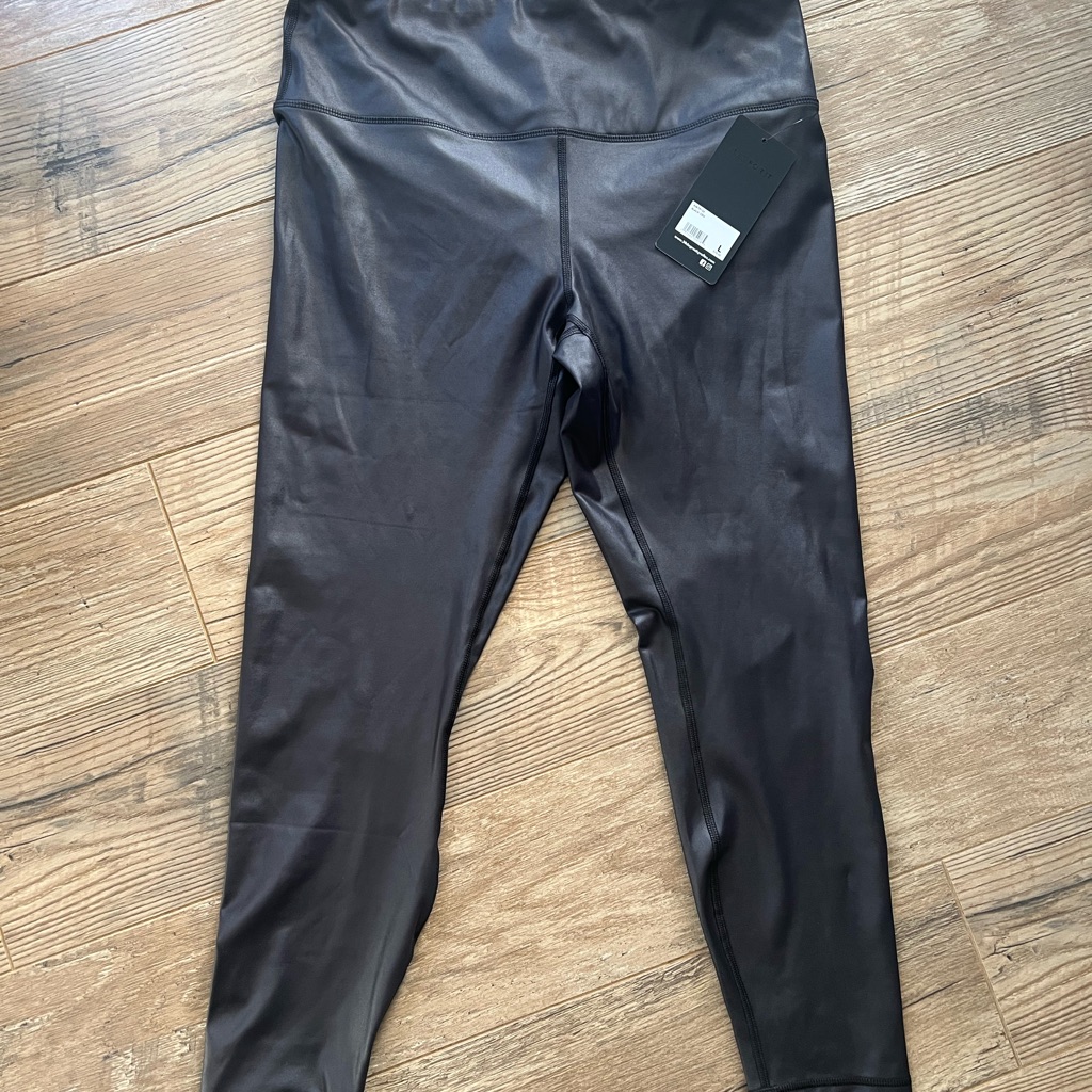 90 Degree By Reflex Black Shimmer Leggings
